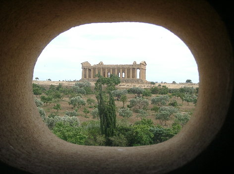 View from the bathroom "porthole" window