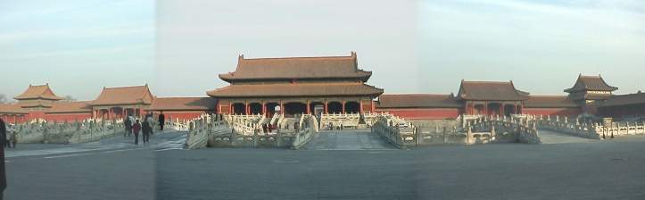 Just inside the first gate of the Forbidden City