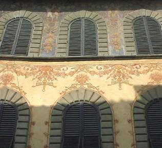 Painted building in Arezzo