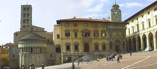 The main square in Arezzo