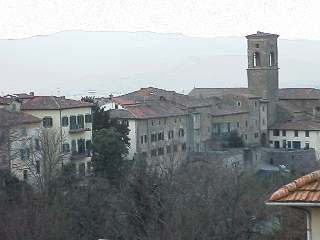 View from the castle toward out apartment