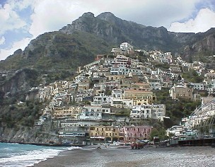 From the beach in Positano