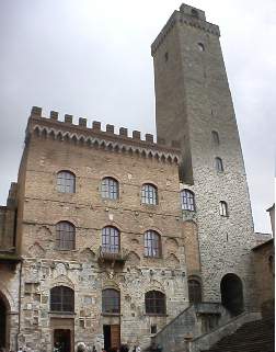 The church in San Gimignano