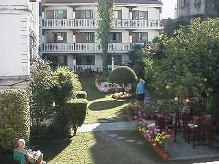 Center garden in Kathmandu Guest House