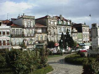 The view from our window of our square.