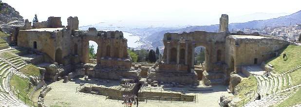 The Greek theater in Taormina