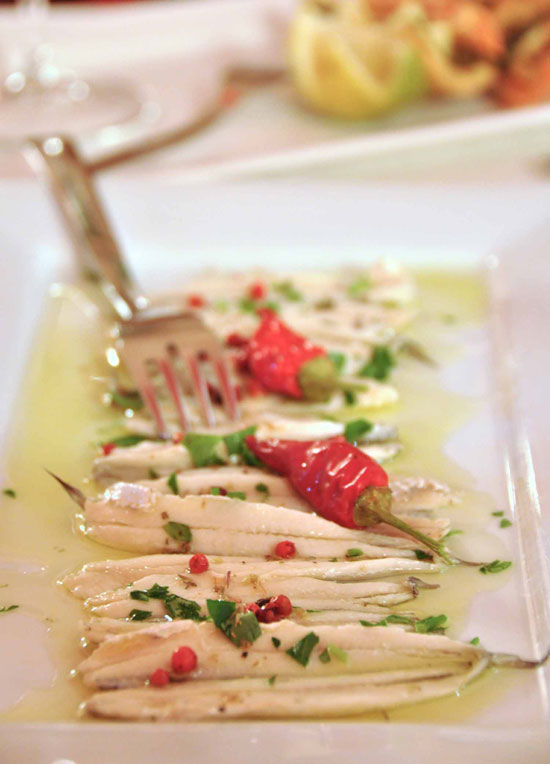 Anchovies at Il Vico Del Gusto in Lecce on wired2theworld.com