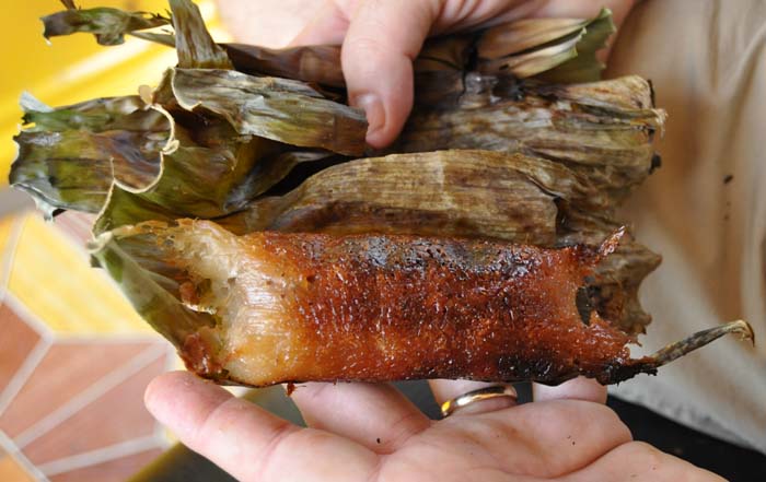 Siem Reap Old Market sticky rice banana