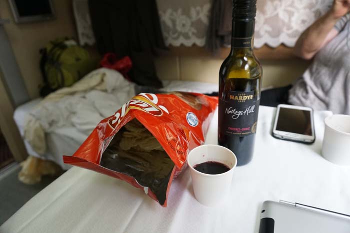 Snacks on the train
