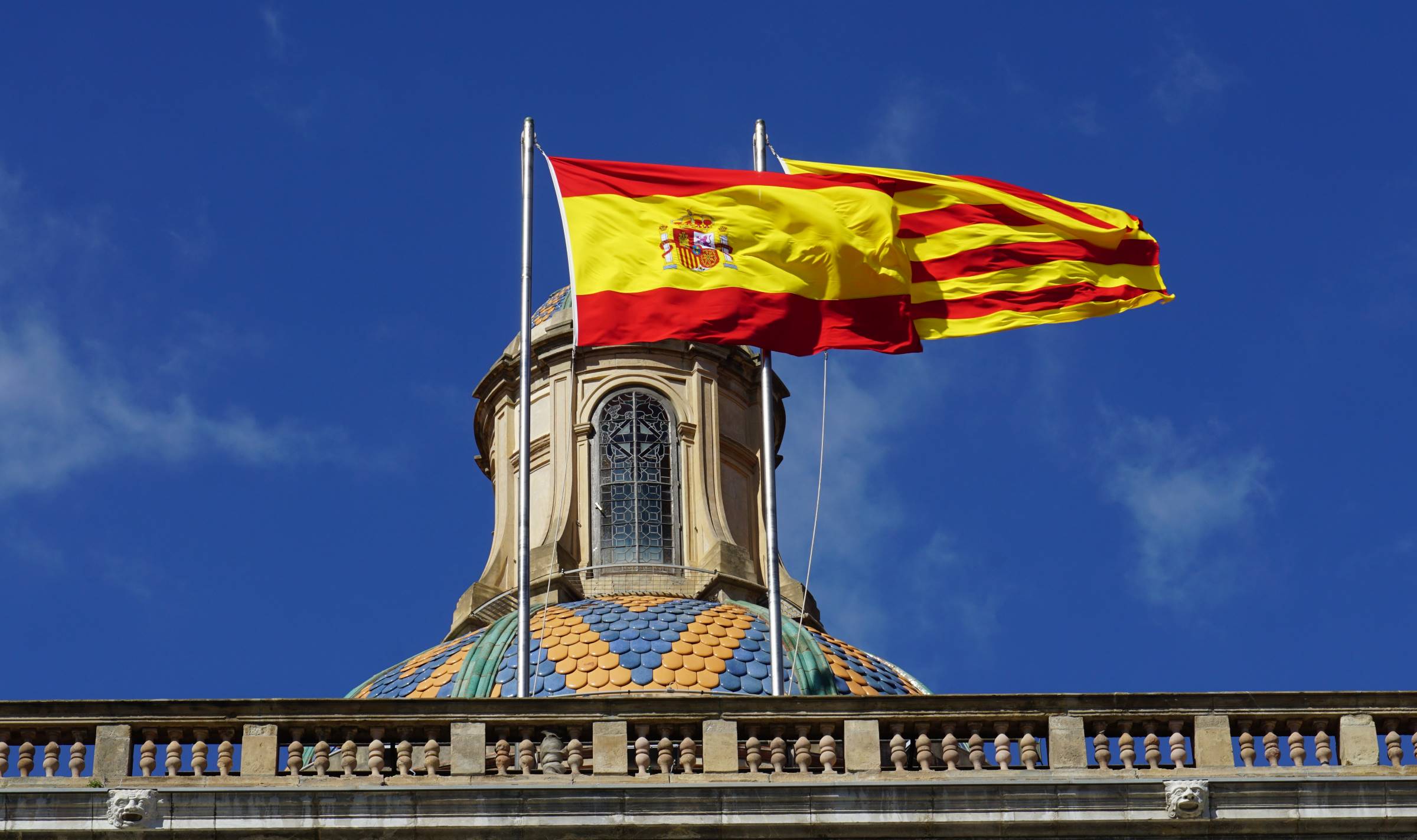 Spanish Flag Barcelona 2019