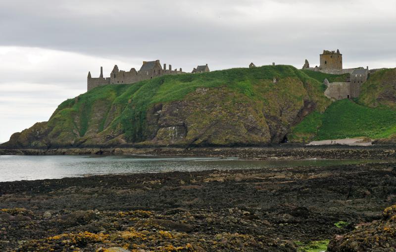 Dunnotar from the beach below.