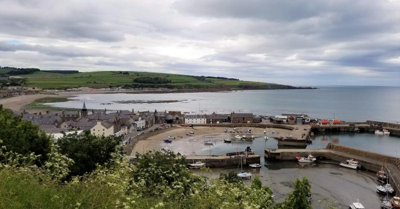 Port in Stonehaven Scotland