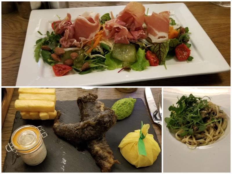 Dinner in the bar of the Cahernane House Hotel