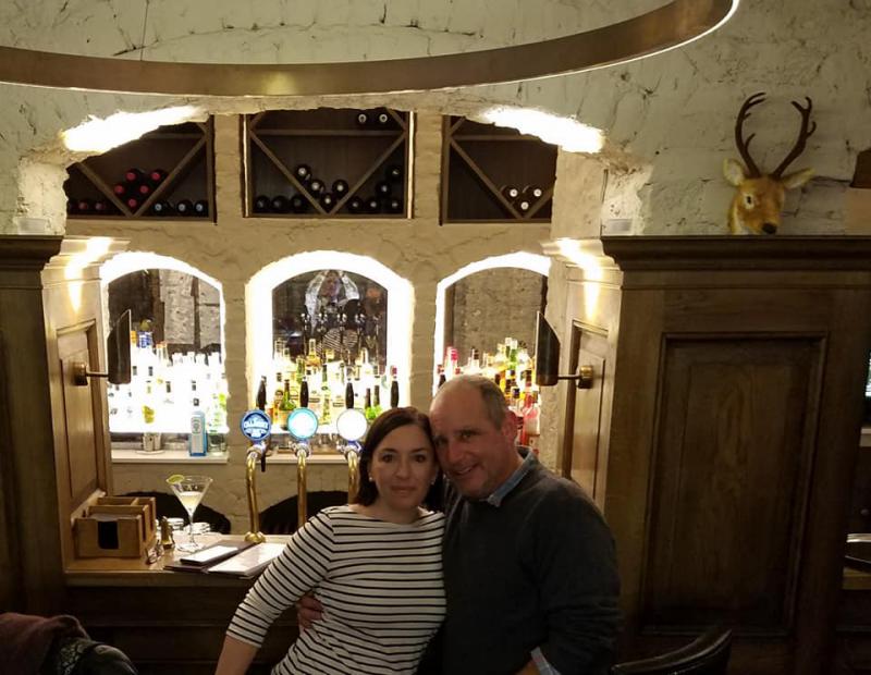 In the bar of the Cahernane House Hotel