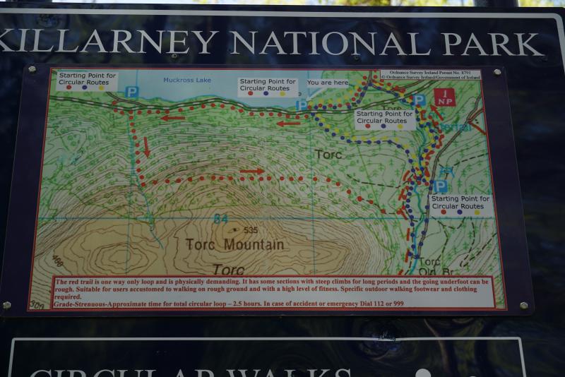 Map of Killarney National Park hikes