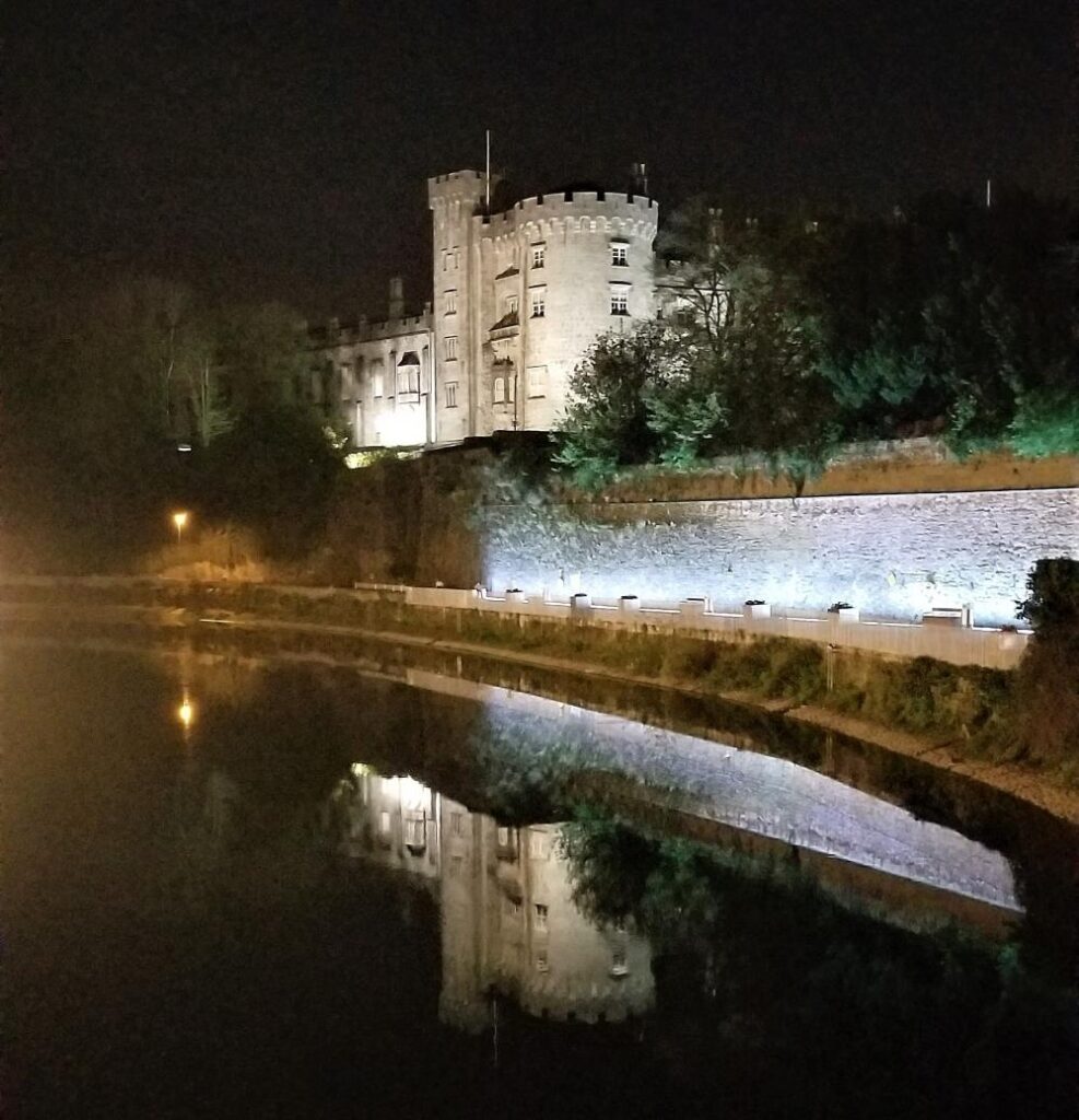 Kilkenny Castle- View from the bridge over the river.