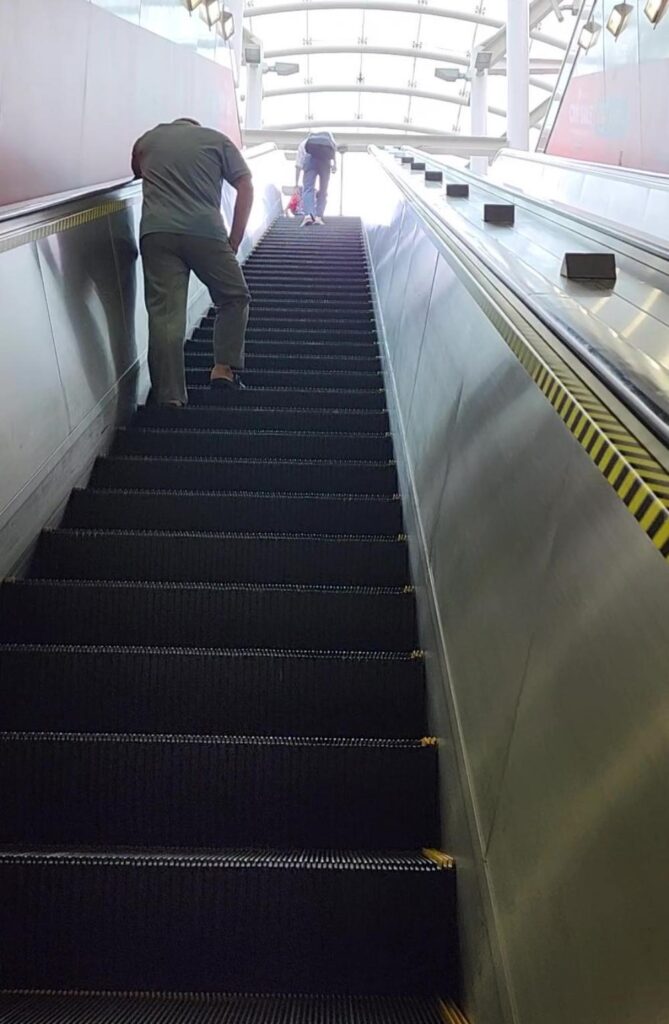 MRT Station escalator