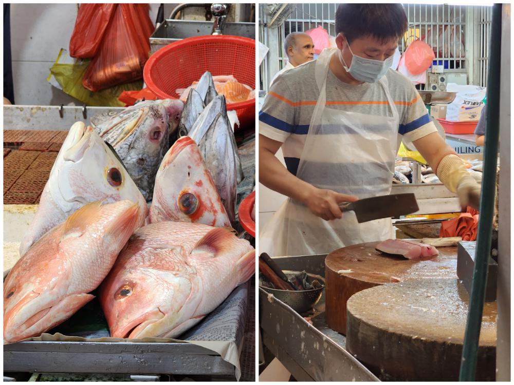 Fish in the Tekka Market in Little India Singapore