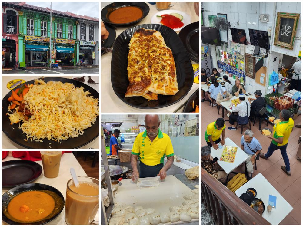 Zam Zam restaurant with Malaysian food in Singapore