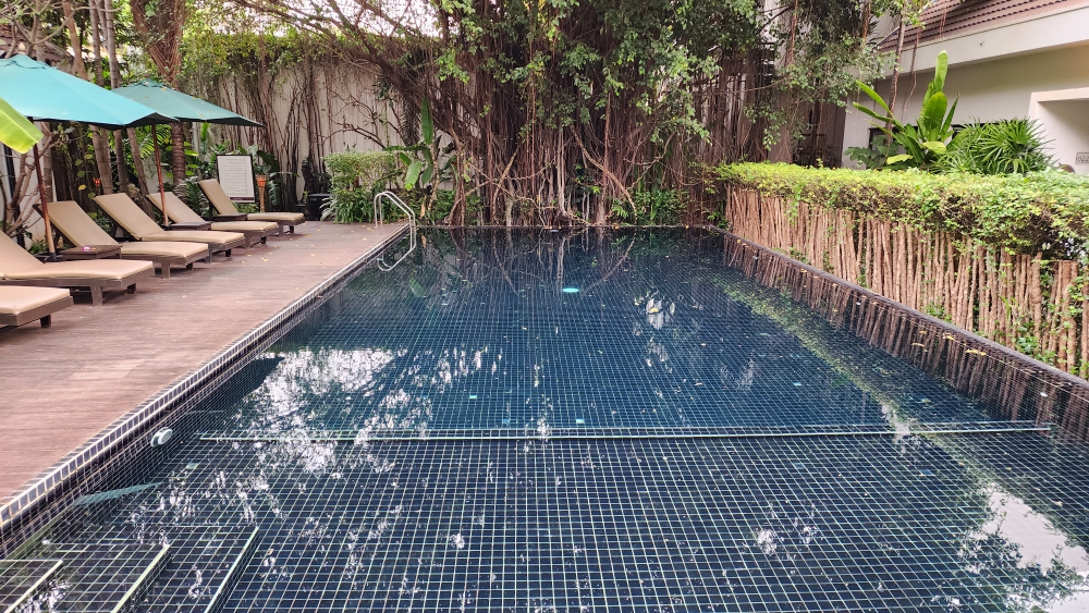 The pool at the Lynnaya River Resort