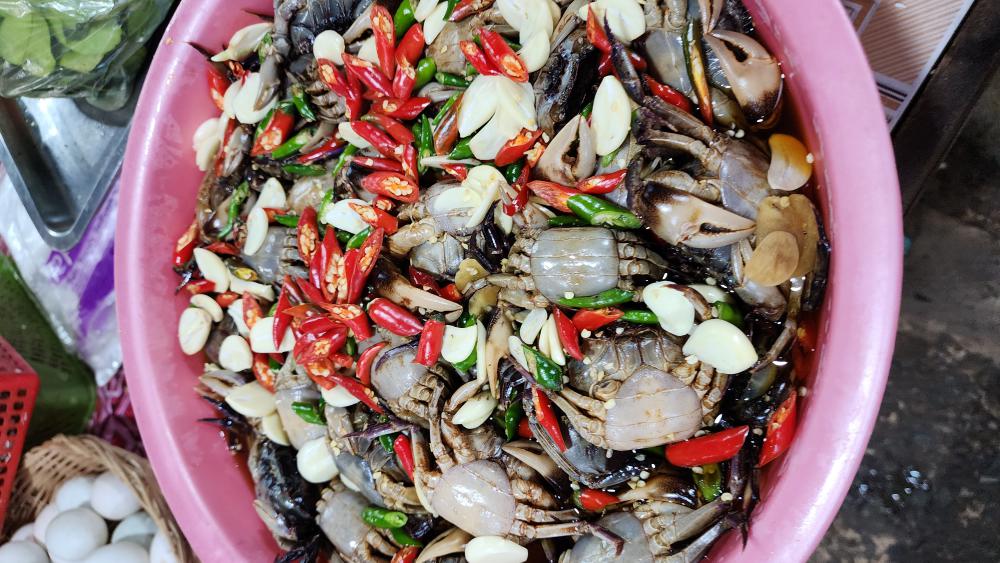 Crabs in the Siem Reap Old Market