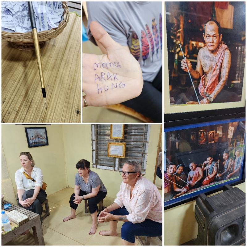preparing to get a sak yant tattoo